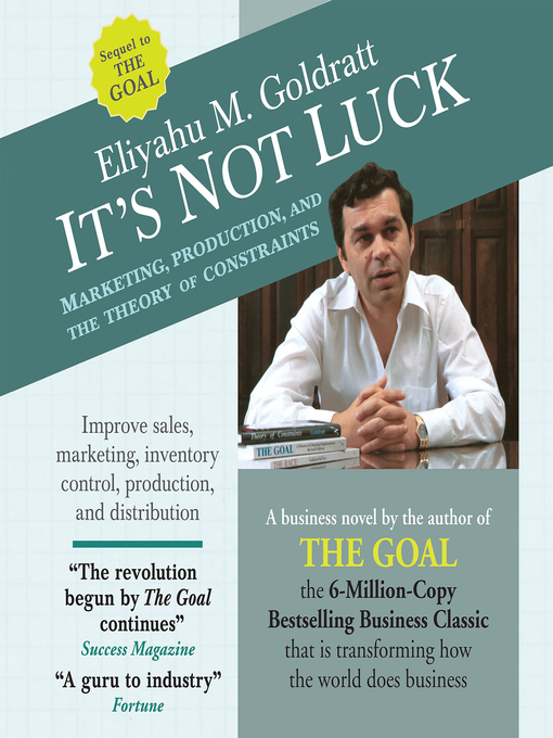 Title details for It's Not Luck by Eliyahu M. Goldratt - Available